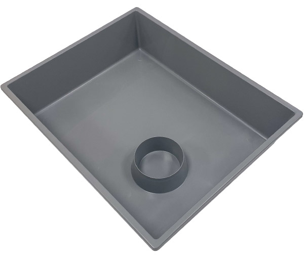 80S-GC 80-Series Gray Tub with Cup Holder