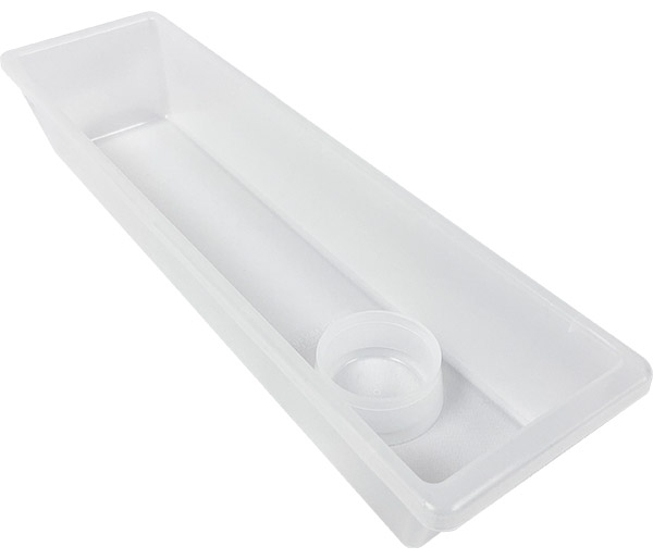 Mini-10 Semi-Clear Polypropylene Tub with Cup Holder