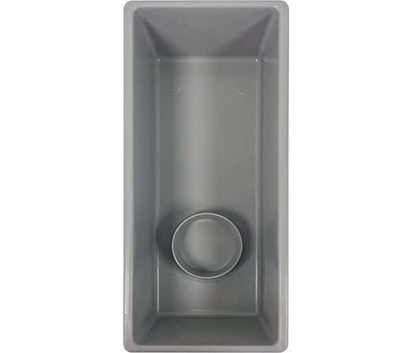 10 Tall gray with cup PP top view