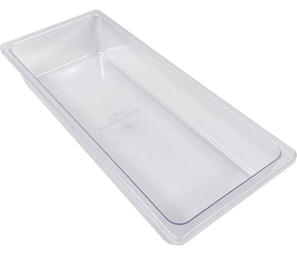 10-Series Clear Polycarbonate Tub without Cup Holder
