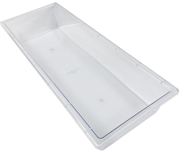 55S-P 55-Series Clear Polycarbonate Tub without Cup Holder