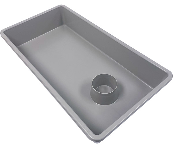 70-Series Gray Tub with Cup Holder
