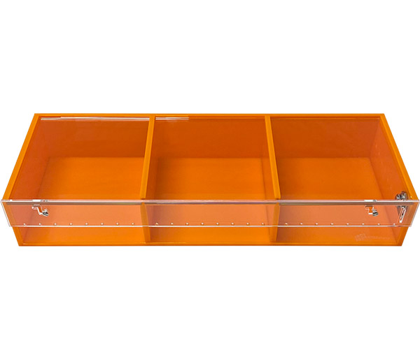 ARS  Orange 3 Compartment Display