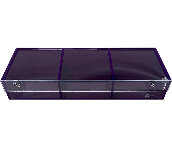 ARS Purple 3 Compartment Display