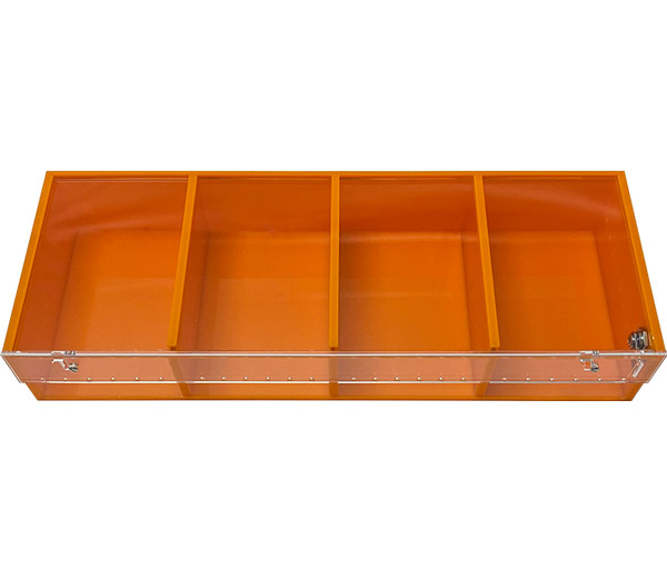 ARS  Orange 4 Compartment Display