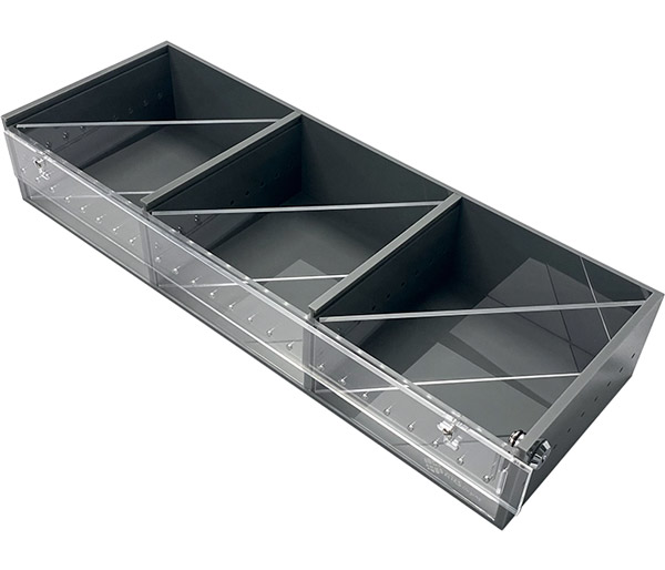 ARS  Clear 3 Compartment Display Divider