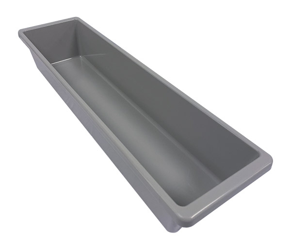 10Mini-GPP Mini-10 Gray Polypropylene Tub without Cup Holder