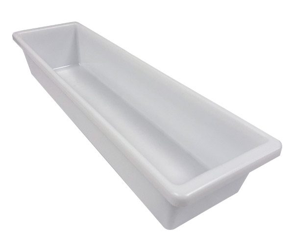 Mini-10 White Polystyrene Tub without Cup Holder